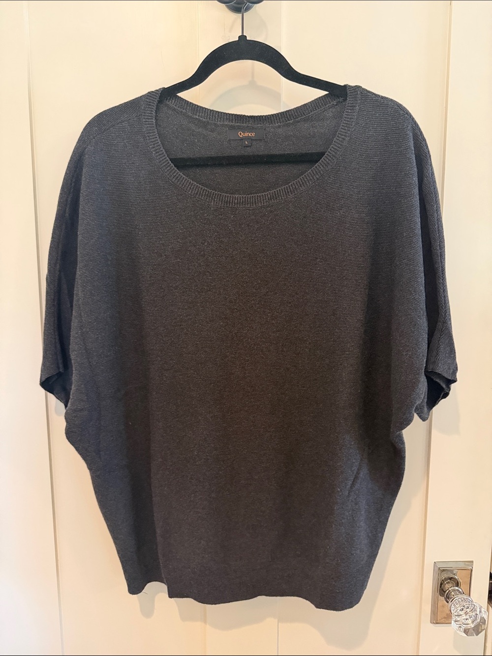 Quince LOT NWOT Lightweight Cotton Cashmere Link-Stitch Dolman Sweater - Picture 9 of 12